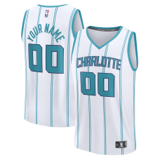 Подростковая Charlotte Hornets Fanatics White Fastbreak Custom Jersey - Association Edition