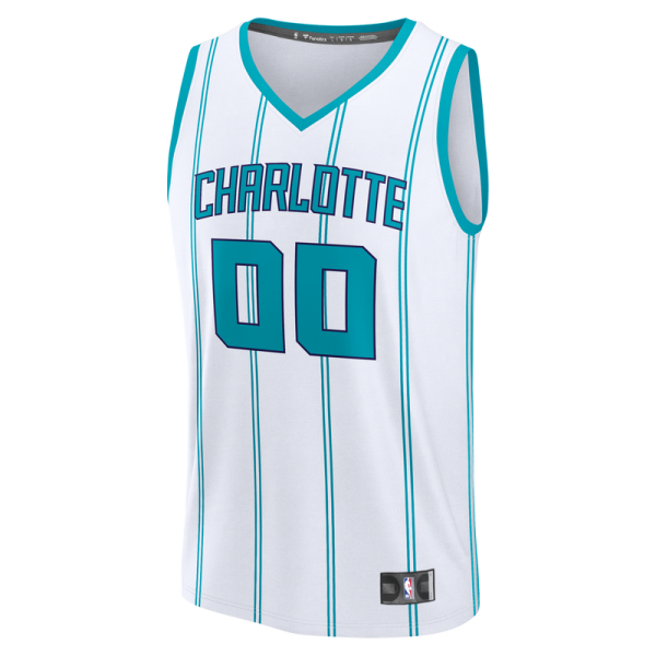 Подростковая Charlotte Hornets Fanatics White Fastbreak Custom Jersey - Association Edition