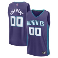 Charlotte Hornets Fanatics Purple Fastbreak Custom Jersey - Statement Edition