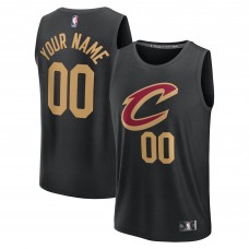 Cleveland Cavaliers Fanatics Black Fastbreak Custom Jersey - Statement Edition