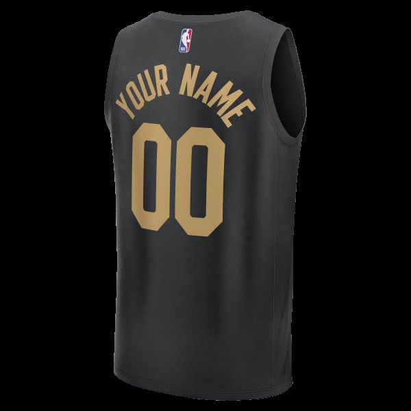 Cleveland Cavaliers Fanatics Black Fastbreak Custom Jersey - Statement Edition