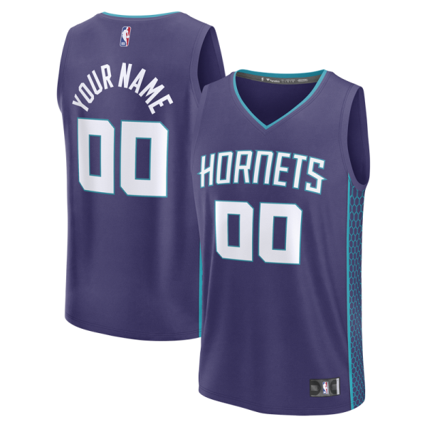 Подростковая Charlotte Hornets Fanatics Purple Fastbreak Custom Jersey - Statement Edition