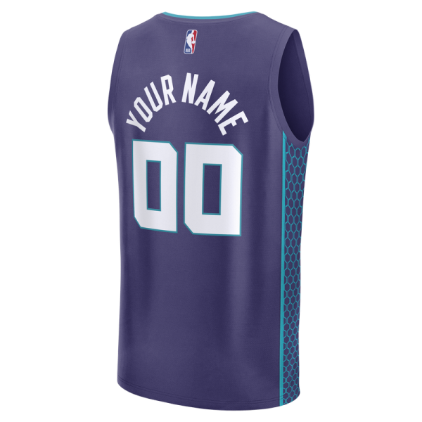 Подростковая Charlotte Hornets Fanatics Purple Fastbreak Custom Jersey - Statement Edition