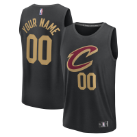 Подростковая Cleveland Cavaliers Fanatics Black Fastbreak Custom Jersey - Statement Edition