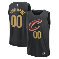 Подростковая Cleveland Cavaliers Fanatics Black Fastbreak Custom Jersey - Statement Edition