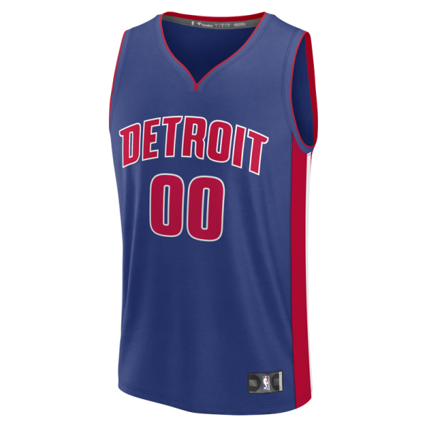 Подростковая Detroit Pistons Fanatics Blue Fastbreak Custom Jersey - Icon Edition