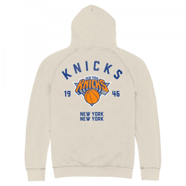 Unisex New York Knicks Stadium Essentials White Get Back Vintage Raglan Hoodie