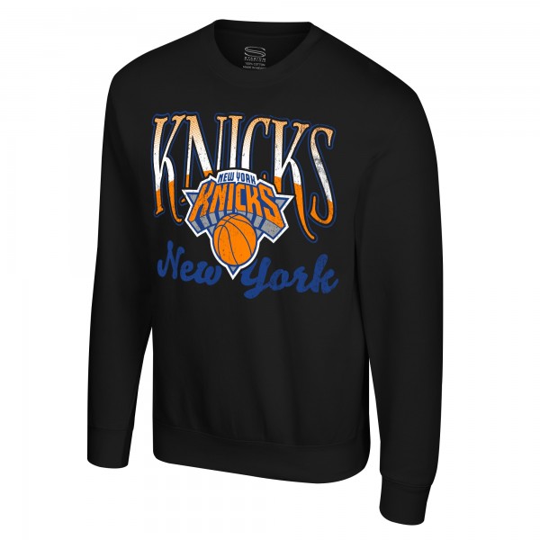 Unisex New York Knicks Stadium Essentials Black Sky High Fleece Sweatshirt
