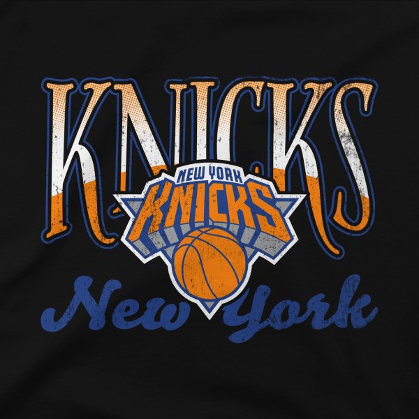 Unisex New York Knicks Stadium Essentials Black Sky High Fleece Sweatshirt