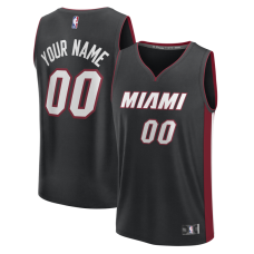 Miami Heat Fanatics Black Fastbreak Custom Jersey - Icon Edition