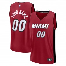 Miami Heat Fanatics Red Fastbreak Custom Jersey - Statement Edition