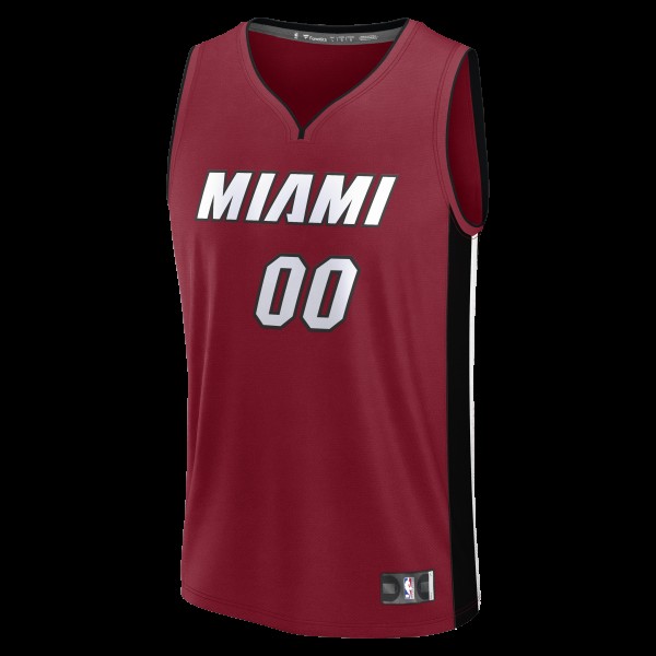 Miami Heat Fanatics Red Fastbreak Custom Jersey - Statement Edition