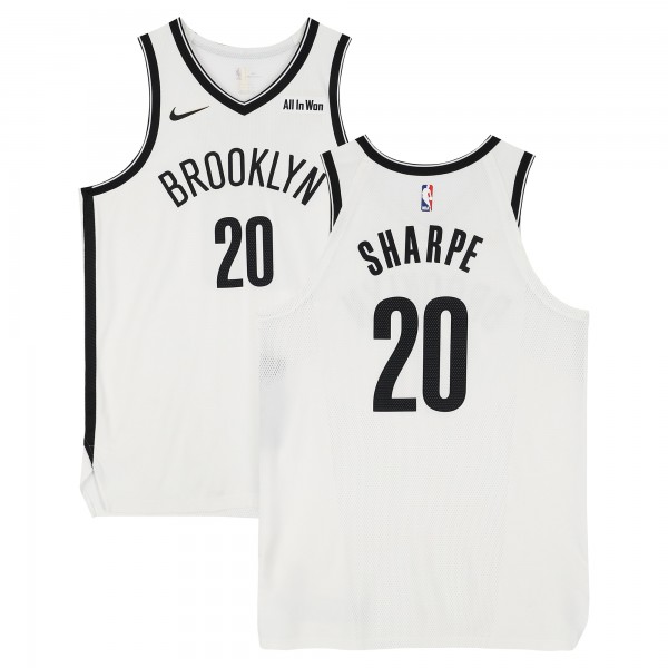 DayRon Sharpe Brooklyn Nets Fanatics Authentic Game-Used #20 White Nike Jersey vs. Toronto Raptors on November 23, 2025 - Size 52+4