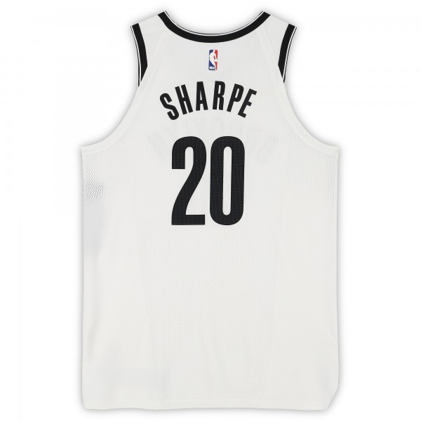 DayRon Sharpe Brooklyn Nets Fanatics Authentic Game-Used #20 White Nike Jersey vs. Toronto Raptors on November 23, 2025 - Size 52+4