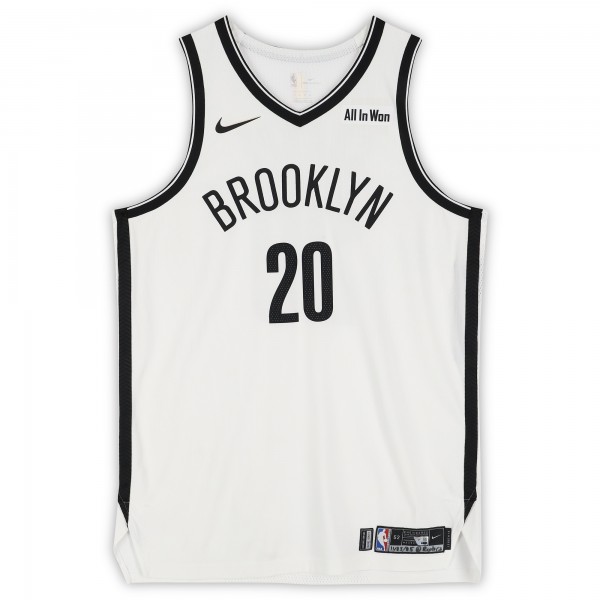 DayRon Sharpe Brooklyn Nets Fanatics Authentic Game-Used #20 White Nike Jersey vs. Toronto Raptors on November 23, 2025 - Size 52+4
