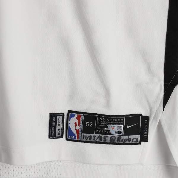 DayRon Sharpe Brooklyn Nets Fanatics Authentic Game-Used #20 White Nike Jersey vs. Toronto Raptors on November 23, 2025 - Size 52+4