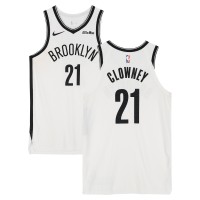Noah Clowney Brooklyn Nets Fanatics Authentic Game-Used #21 White Nike Jersey vs. Boston Celtics on November 21, 2025 - Size 48+4
