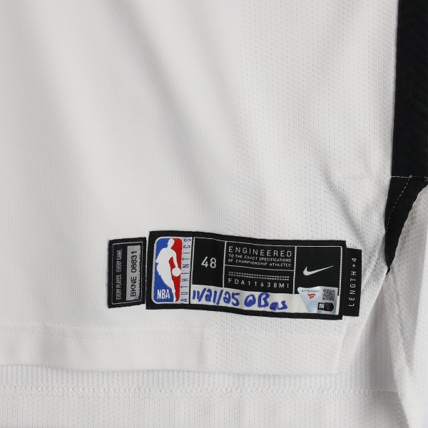 Noah Clowney Brooklyn Nets Fanatics Authentic Game-Used #21 White Nike Jersey vs. Boston Celtics on November 21, 2025 - Size 48+4