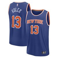 New York Knicks Tyler Kolek Fanatics Blue Fast Break Replica Jersey - Icon Edition