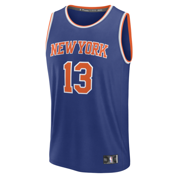 New York Knicks Tyler Kolek Fanatics Blue Fast Break Replica Jersey - Icon Edition