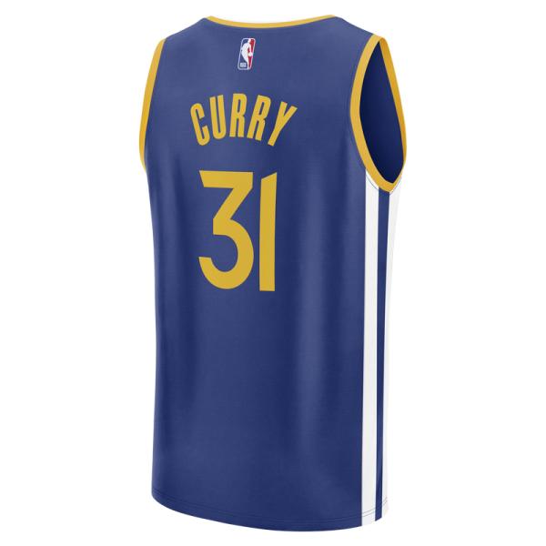 Golden State Warriors Seth Curry Fanatics Blue Fast Break Replica Jersey - Icon Edition
