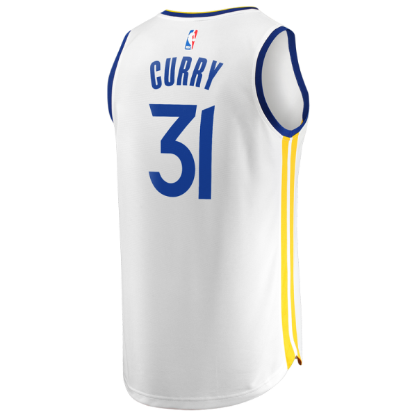 Golden State Warriors Seth Curry Fanatics White Fast Break Replica Jersey - Association Edition
