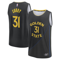 Джерси Golden State Warriors Seth Curry Fanatics Black Fast Break Replica Player - Statement Edition