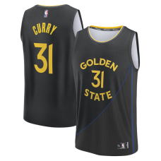 Джерси Golden State Warriors Seth Curry Fanatics Black Fast Break Replica Player - Statement Edition
