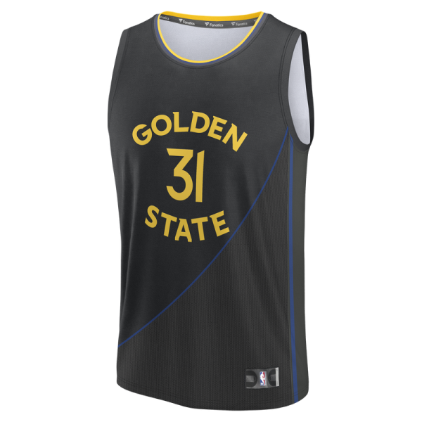 Джерси Golden State Warriors Seth Curry Fanatics Black Fast Break Replica Player - Statement Edition
