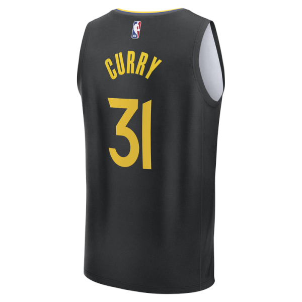 Джерси Golden State Warriors Seth Curry Fanatics Black Fast Break Replica Player - Statement Edition