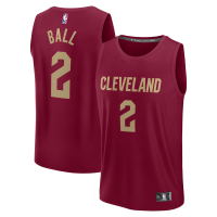 Cleveland Cavaliers Lonzo Ball Fanatics Wine Fast Break Replica Jersey - Icon Edition
