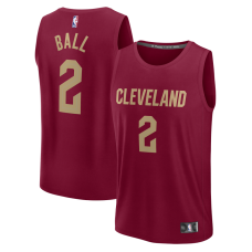 Cleveland Cavaliers Lonzo Ball Fanatics Wine Fast Break Replica Jersey - Icon Edition