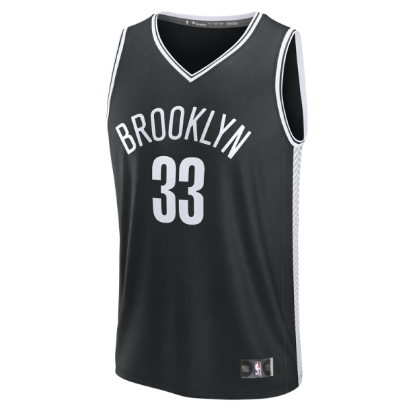 Brooklyn Nets Nic Claxton Fanatics Black Fast Break Replica Jersey - Icon Edition