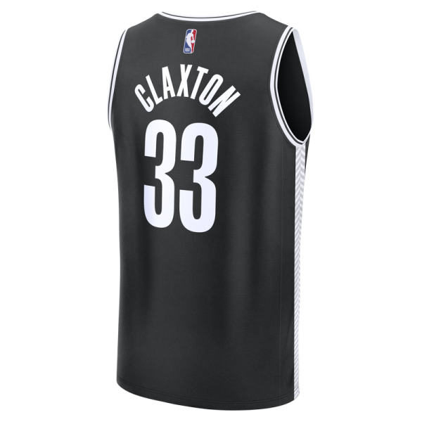 Brooklyn Nets Nic Claxton Fanatics Black Fast Break Replica Jersey - Icon Edition