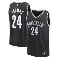 Brooklyn Nets Cam Thomas Fanatics Black Fast Break Replica Jersey - Icon Edition