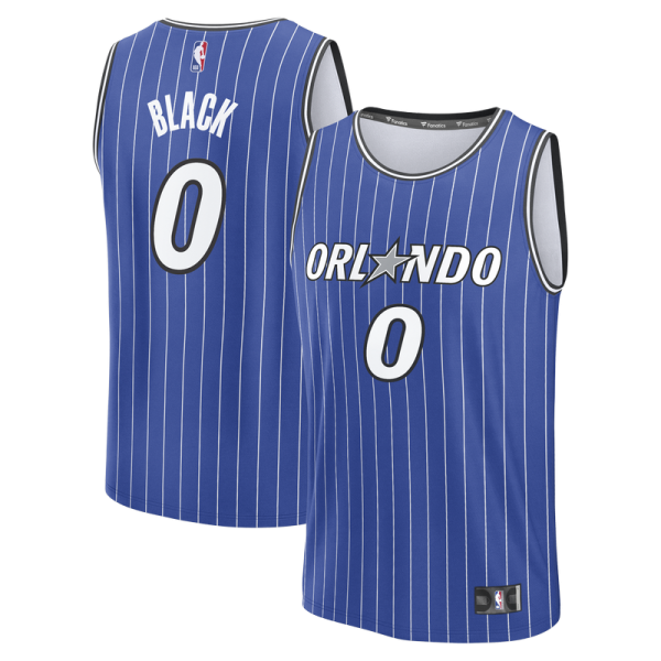 Orlando Magic Anthony Black Fanatics Royal Fast Break Replica Jersey - Icon Edition