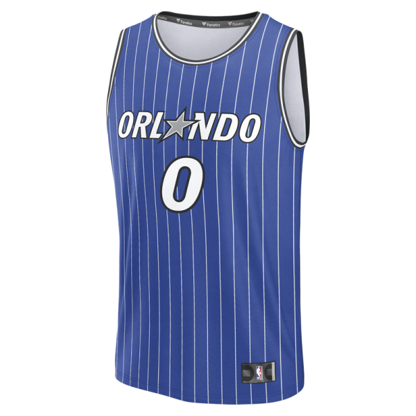 Orlando Magic Anthony Black Fanatics Royal Fast Break Replica Jersey - Icon Edition