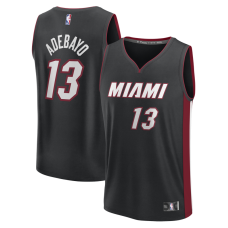 Miami Heat Bam Adebayo Fanatics Black Fast Break Replica Jersey - Icon Edition