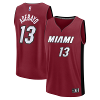 Джерси Miami Heat Bam Adebayo Fanatics Red Fast Break Replica Player - Statement Edition