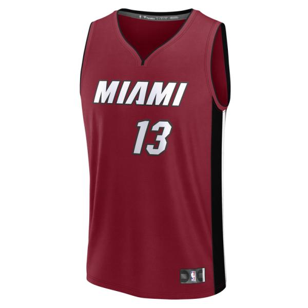 Джерси Miami Heat Bam Adebayo Fanatics Red Fast Break Replica Player - Statement Edition