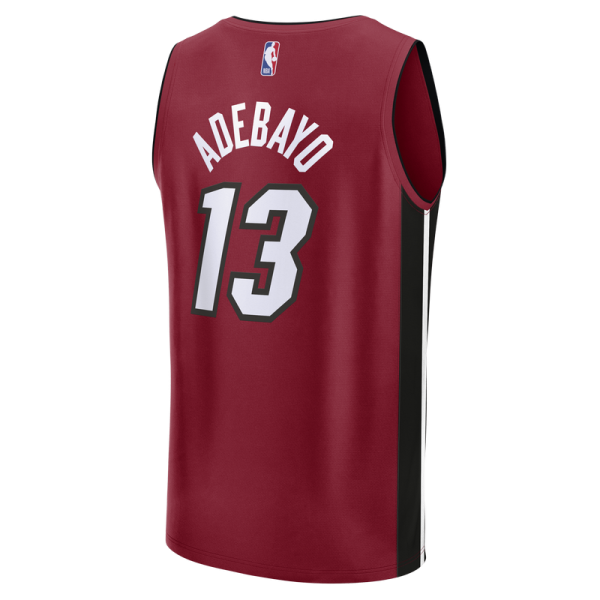 Джерси Miami Heat Bam Adebayo Fanatics Red Fast Break Replica Player - Statement Edition