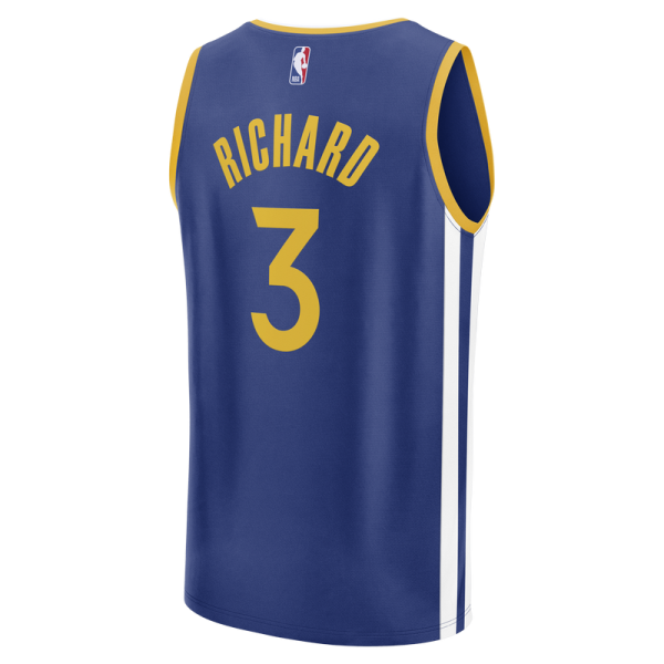 Golden State Warriors Will Richard Fanatics Blue Fast Break Replica Jersey - Icon Edition