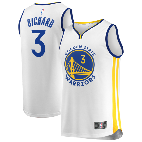Golden State Warriors Will Richard Fanatics White Fast Break Replica Jersey - Association Edition