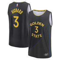 Джерси Golden State Warriors Will Richard Fanatics Black Fast Break Replica Player - Statement Edition