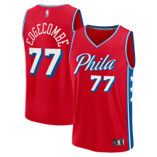 Джерси Philadelphia 76ers VJ Edgecombe Fanatics Red Fast Break Replica - Statement Edition