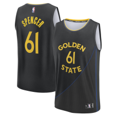 Джерси Golden State Warriors Pat Spencer Fanatics Black Fast Break Replica Player - Statement Edition