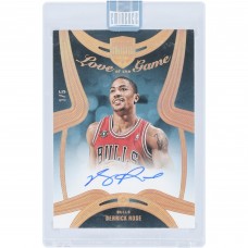 Derrick Rose Chicago Bulls Autographed 2024-25 Panini Eminence Love of the Game Jersey Number #LGS-ROS #1/5 Card
