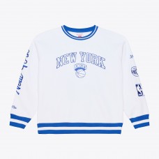 New York Knicks Mitchell & Ness White Arctic Fleece Sweatshirt