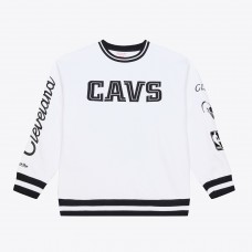 Cleveland Cavaliers Mitchell & Ness White Arctic Fleece Sweatshirt