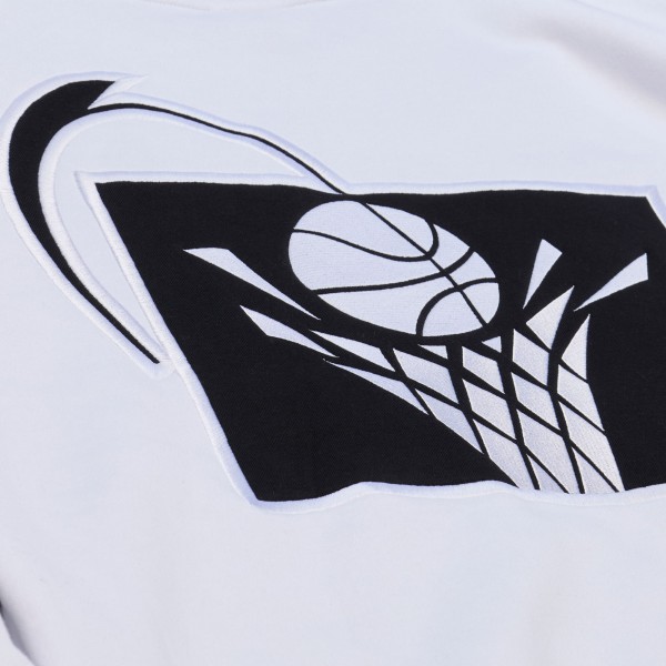 Cleveland Cavaliers Mitchell & Ness White Arctic Fleece Sweatshirt